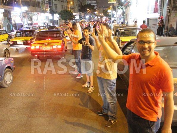 وقفة احتجاجية لشباب ضد الانقلاب بالاسكندرية