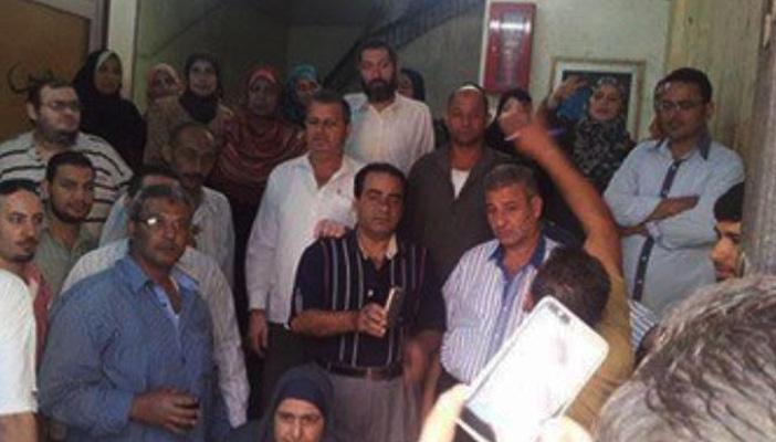 مظاهرة للعاملين بهيئة الأوقاف في الشرقية