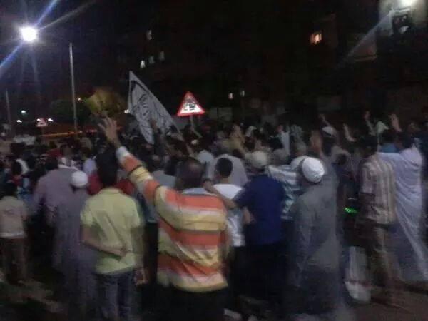 مسيرة حاشدة لرافضي الانقلاب في السادات