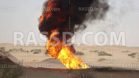 مسلحون يفجرون أنبوبًا رئيسيًا لتصدير النفط الخام في مأرب