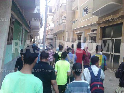 مسيرة بالقوصية بأسيوط تنديدا باعتقال المدرسين والطلاب