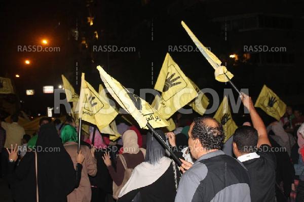 مدينة نصر ومصر الجديدة تتظاهران تنديدًا بحكم العسكر