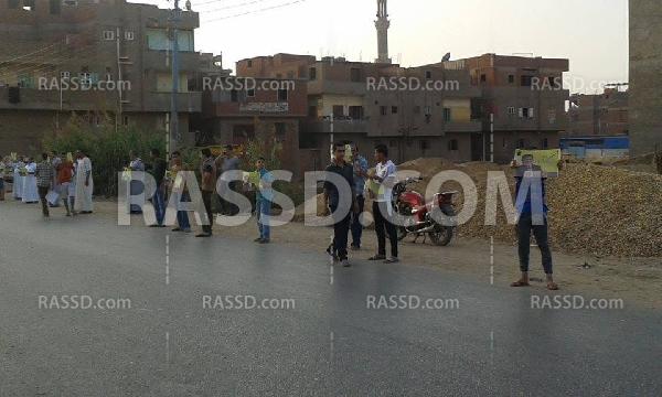 سلسلة بشرية لـ”ألتراس نهضاوي” بالدقهلية