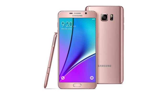 “سامسونج Note5” يحصل على لونين جديدين منهما الوردي