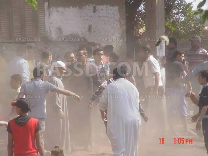 اعتداء بلطجية على مسيرة بالمنصورة ووقوع إصابات