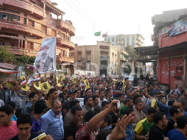 الآلاف يتظاهرون فى المنزلة في جمعة كشف الحساب