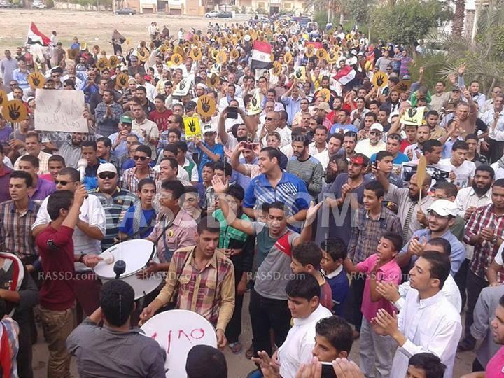 دمياط تحتشد في جمعة “100يوم علي الانقلاب”