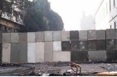 استبدال الجدارالخرسانى فى”القصر العينى” ببوابات حديدية