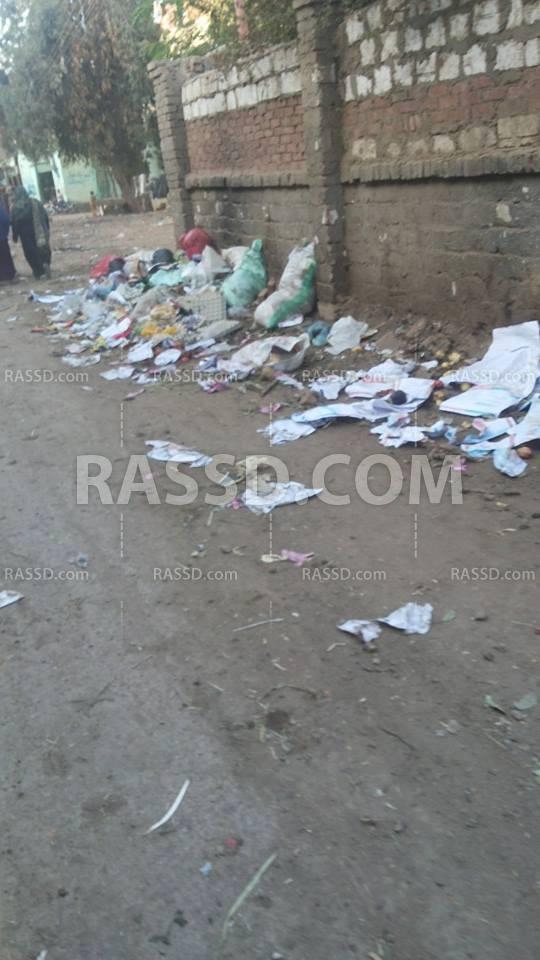 صور| شوارع بني سويف تملأها القمامة