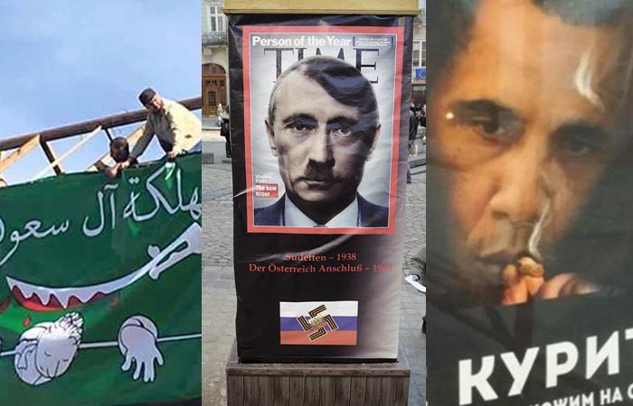 لافتات إعلانية ساخرة تتسبب في أزمات دولية