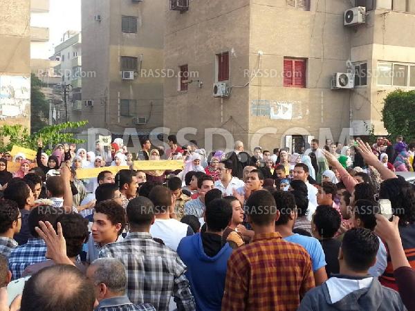 بالبث المباشر..تظاهرة لطلبة الأزهر بتفهنا الأشراف