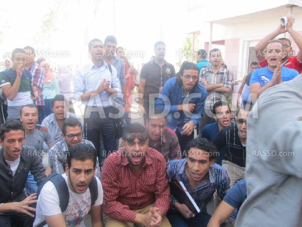 طلاب ضد الانقلاب بكفر الشيخ يحتجون ضد الانقلاب