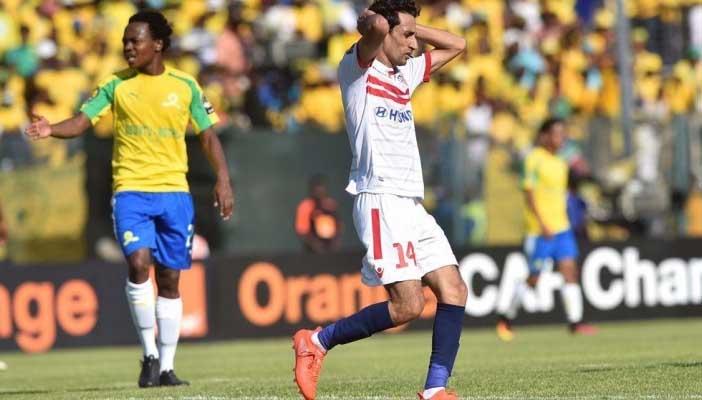 تعادل سلبي بين الزمالك وصن داونز في نصف الشوط الأول