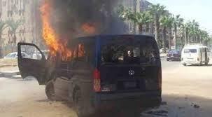 مجهولون يشعلون النار في سيارتين للقنصلية السعودية بالسويس