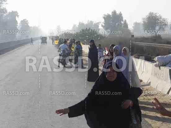 سلسلة بشرية منددة بغلاء الأسعار في كفر صقر شرقية