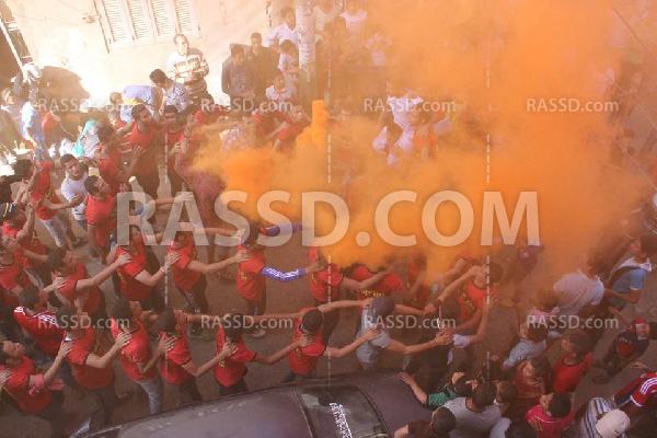 صور | أولتراس ناهيا يطالب بإسقاط الانقلاب العسكري