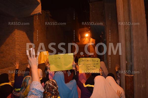 صور| تظاهرتان ليليتان بـ”الغربية” للإفراج عن المعتقلين