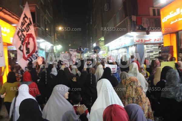 صور | الوراق تتظاهر تنديدًا بالانقلاب