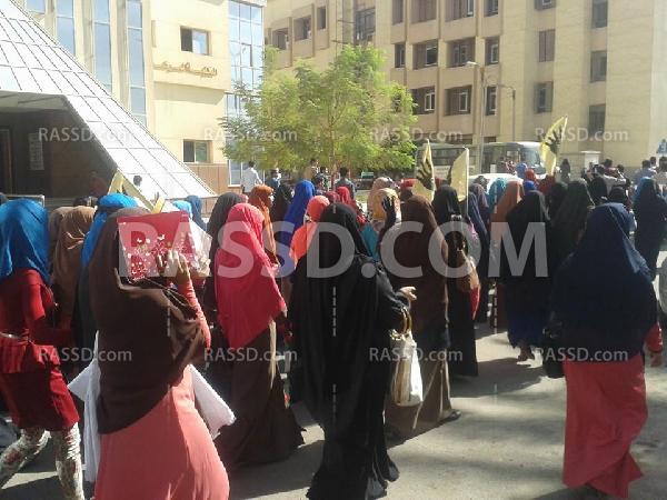 صور| تظاهرة لـ”طلاب ضد الانقلاب” في جامعة الفيوم