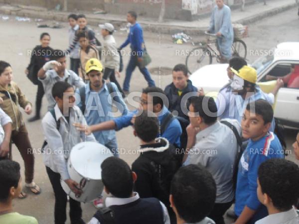 وقفة احتجاجية  لطلاب كفر الزيات ضد الانقلاب