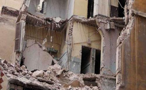 مصرع 3 وإصابة 8 في انهيار عقار بالإسكندرية صباح اليوم