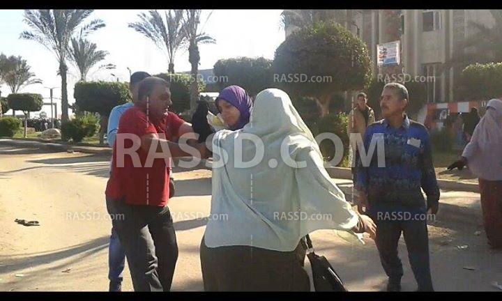 أمن الانقلاب يهاجم طالبات أزهر تفهنا الأشراف ويحاول اعتقالهن