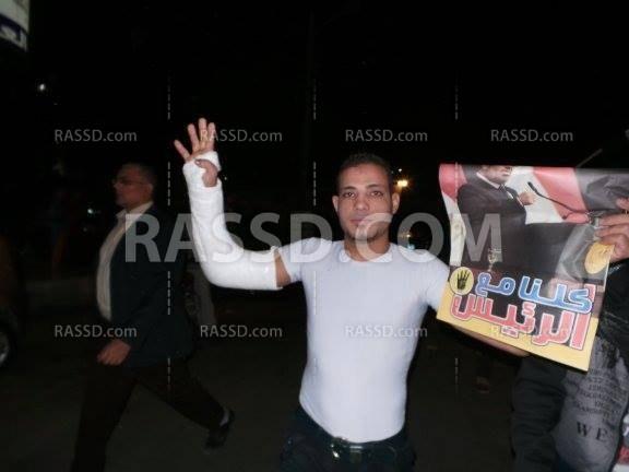 بالصور..مسيرة لأهالى  المنصورة رفضا للانقلاب