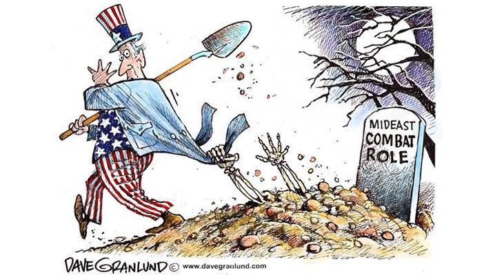 كاريكاتير: ضحايا أميركا في الشرق الأوسط لن يمكنوها من الفرار