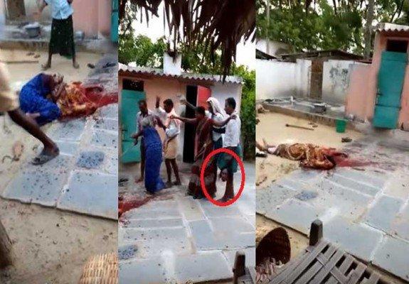 بالفيديو.. هندي يقطع رأس زوجته أمام أقاربها بعد مشاجرة بينهما