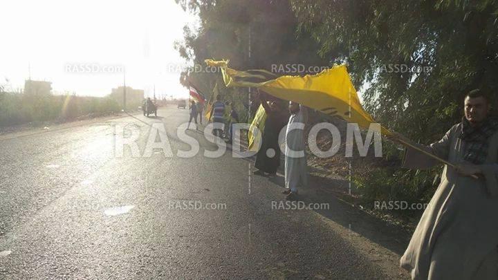 سلسلة بشرية في “ديروط” تنديدًا بالاعتقالات التعسفية