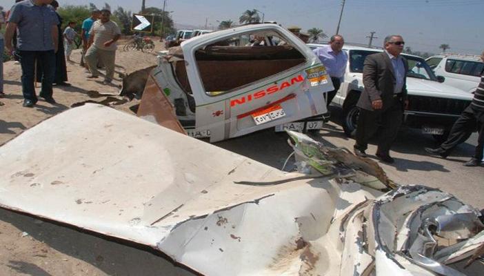 مصرع 6 أشخاص في حادث تصادم على طريق نجع حمادي