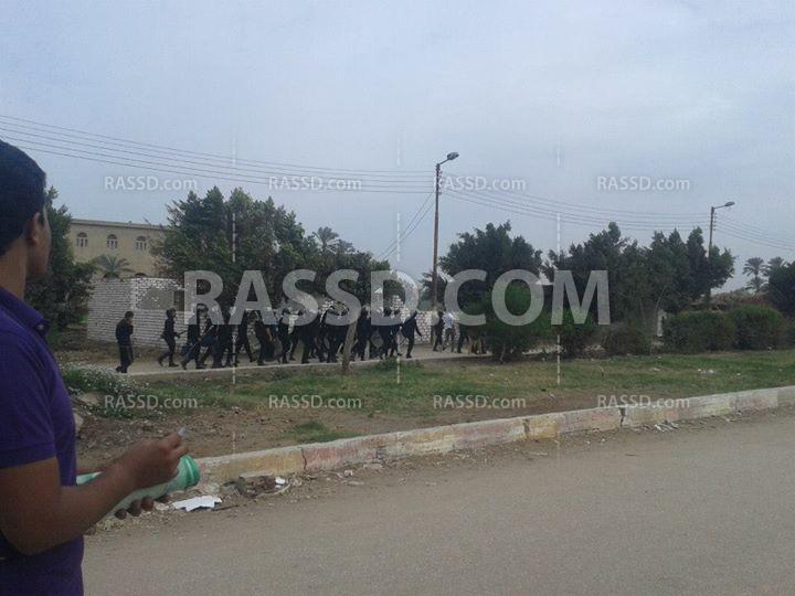 أمن الانقلاب يحاصر كلية الشريعة والقانون في تفهنا الأشراف