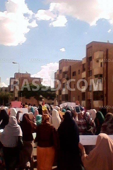 مسيرة لطلاب جامعة السادات تنديدًا بحادث سوهاج