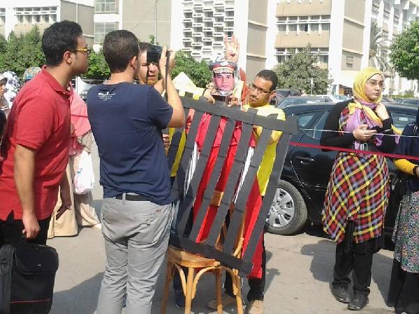 محاكمة رمزية للسيسي في جامعة طنطا