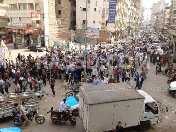 بالصورة ..مسيرة التحالف الوطني بالدمياط ضد محاكمة الرئيس