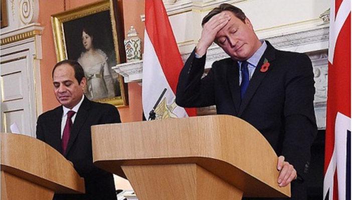 تليجراف البريطانية تسخر: كاميرون ترك السيسي في مقرة لمدة ساعة