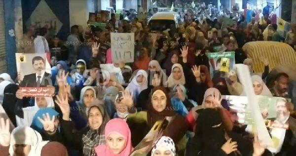 بالصور..مسيرة حاشدة تجوب غرب الإسكندرية رفضا للإنقلاب