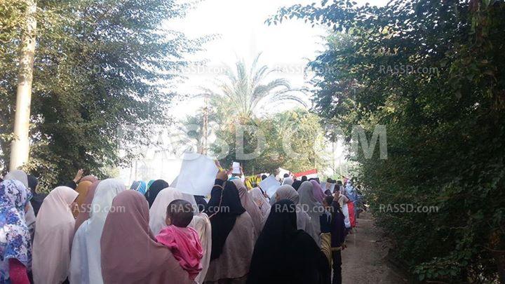 فعاليات صباحية ببني سويف تنديدًا بالانقلاب العسكري