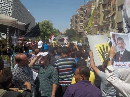 مسيرة بالميمون ببني سويف تنديدًا بتهجير أهالي سيناء