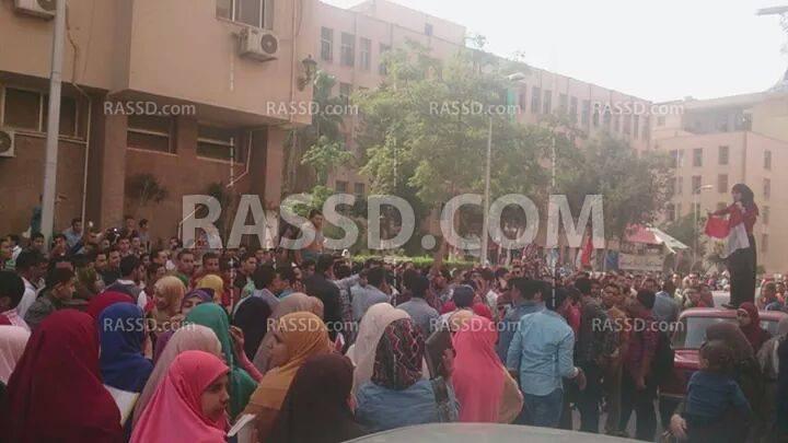 3 تظاهرات في جامعة المنوفية تنديدًا باعتقال الطلاب