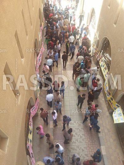 معرض مصور لطلاب أزهر تفهنا الأشراف تنديدًا بحكم العسكر