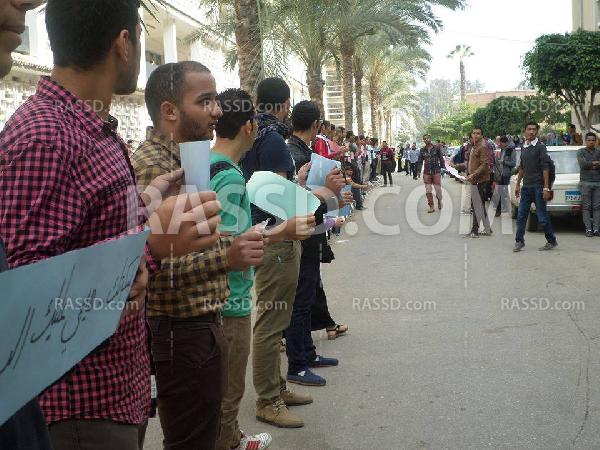 تظاهرات طلابية بزراعة المنصورة والدراسات الإسلامية ببورسعيد