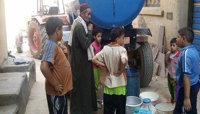 استمرار قطع المياه لليوم السادس بمدينة سنورس بالفيوم