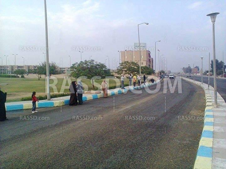 سلاسل بشرية مناهضة للإنقلاب بالشرقية