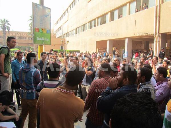 وقفة احتجاجية لهندسة شبين الكوم تنديدا باعتقال الطلاب