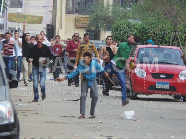 بالصور..البلطجية تعتدى على طلبة أزهرالمنصورة