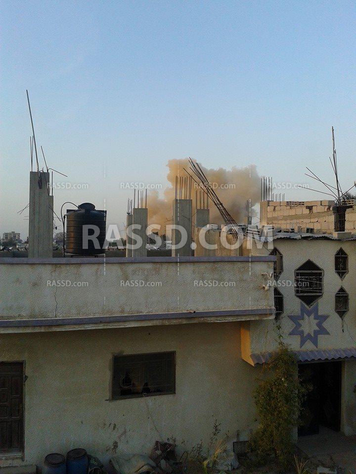 صور| الجيش يفجر 7 عمارات لعائلة أبو حلاوة برفح