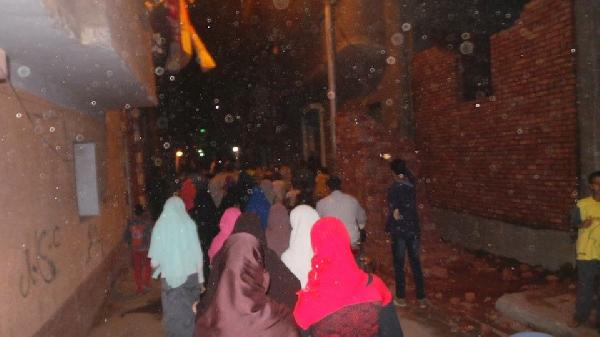 تظاهرة منددة باعتقال الطلاب في القوصية بأسيوط