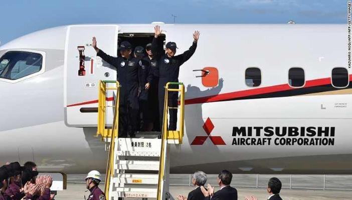 “ميتسوبيشي” تطلق أول طائرة تجارية يابانية الصنع منذ 50 عامًا