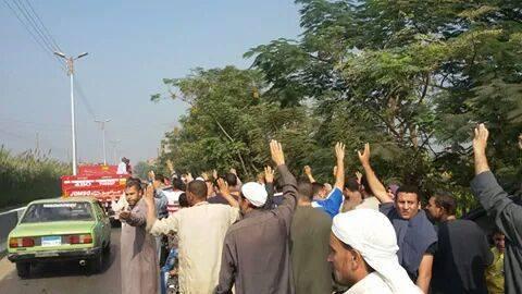 مسيرة في أشمون المنوفية رفضًا لحكم العسكر